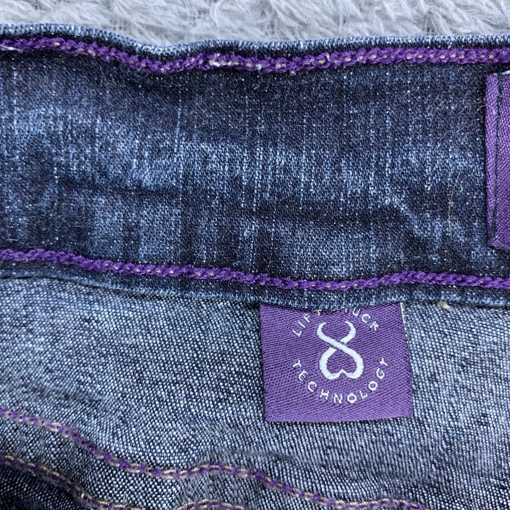 NYDJ Jeans Women's Size 10 Dark Blue Bootcut Lift Tuck USA Made Stretch 30x32 - Picture 3 of 16
